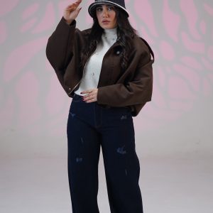 شلوار لی زنانه رنگ ابی سورمه ای