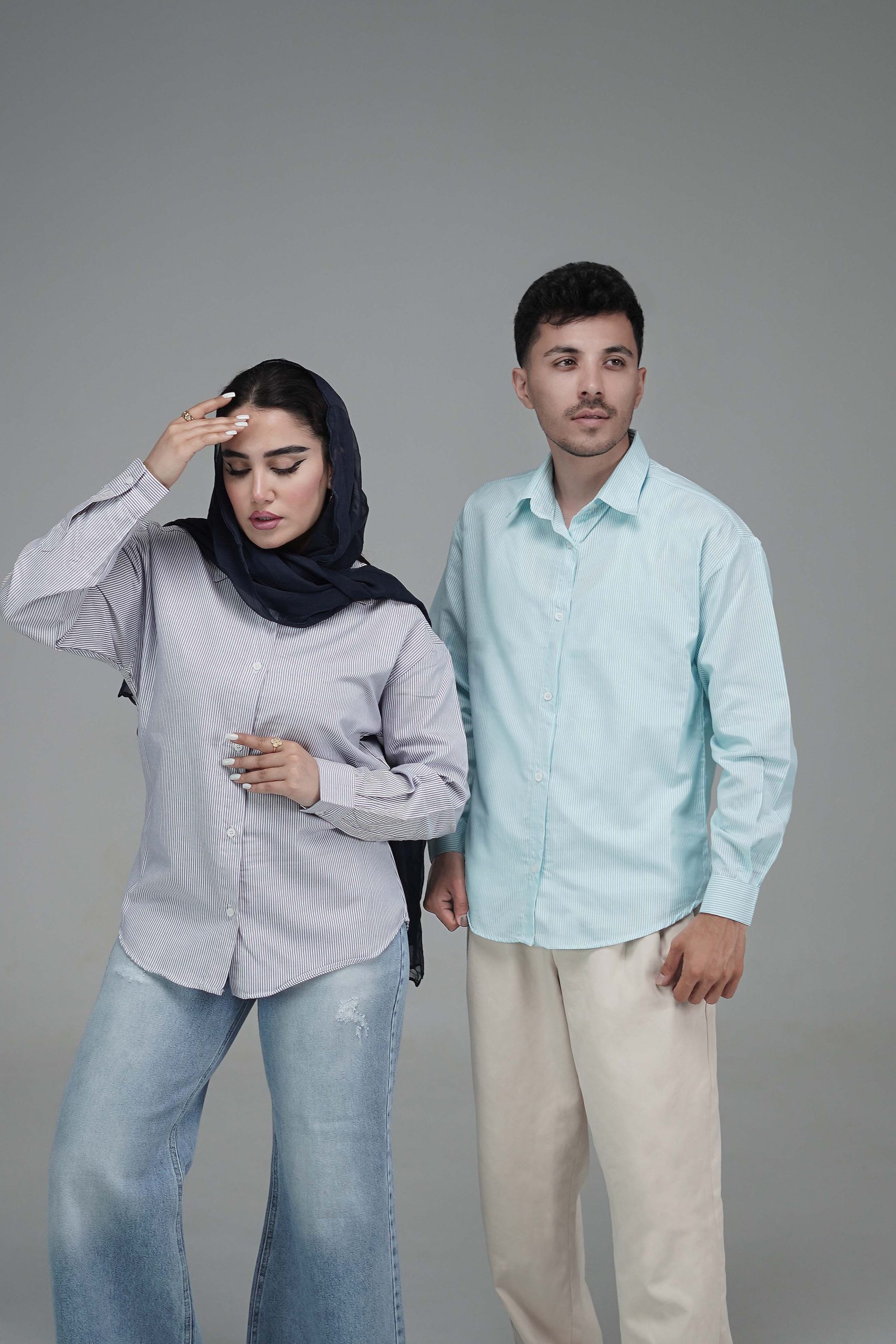 شومیز راه راه برشکا