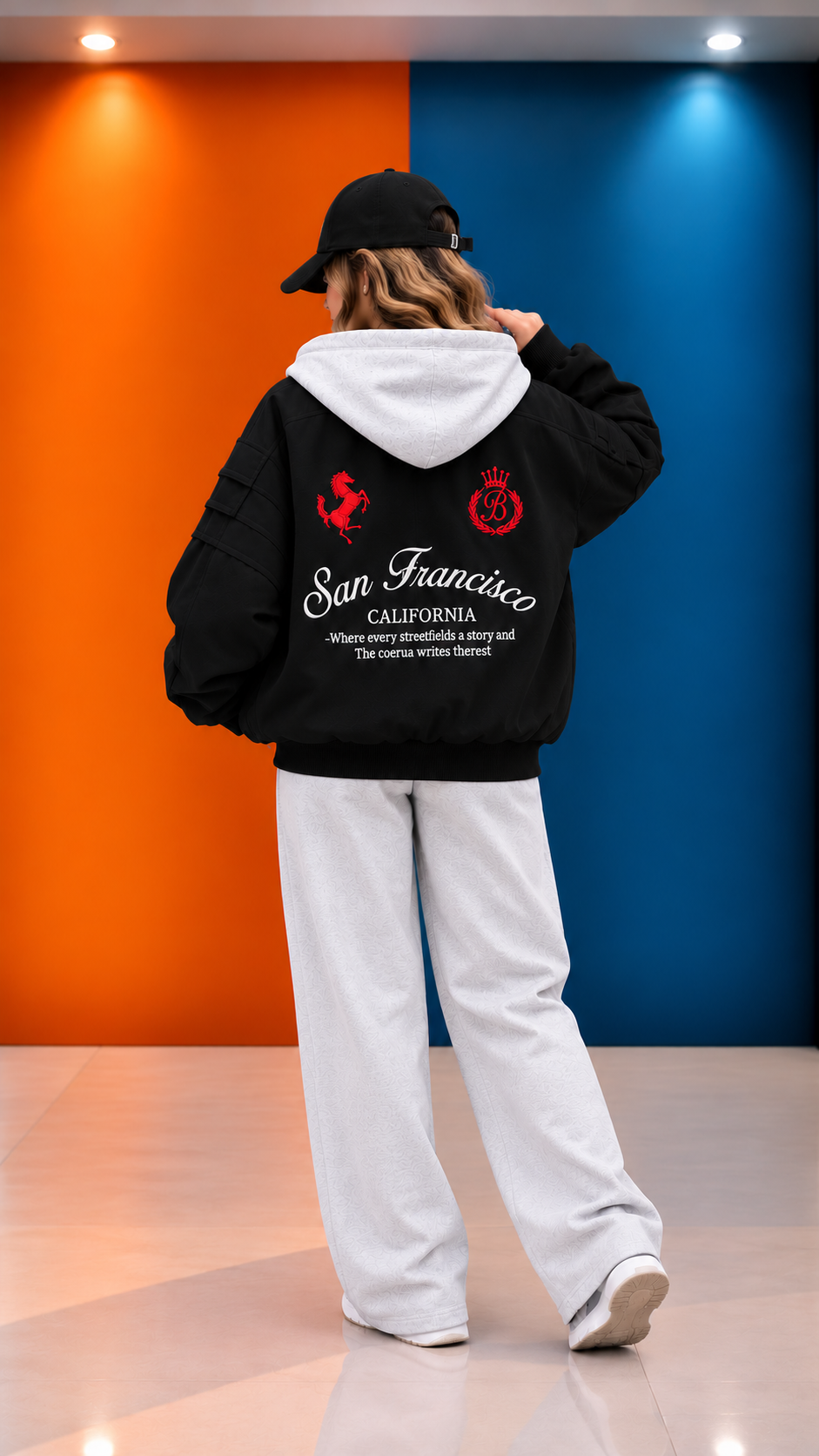 Two-Tone Streetwear Studio Portrait Two Tone Streetwear Studio Portrait